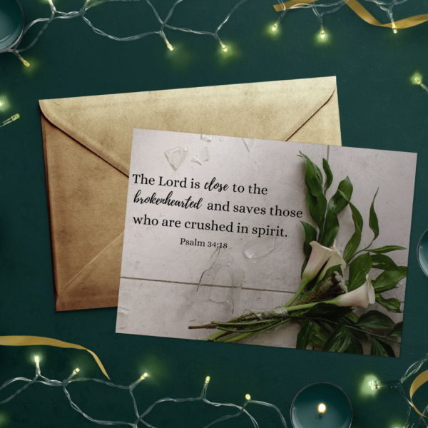 Psalm 34:18 Scripture Card