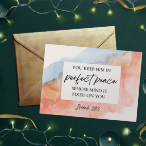 Isaiah 26:3 Scripture Card