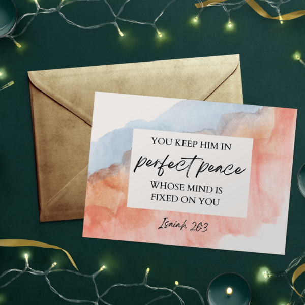 Isaiah 26:3 Scripture Card